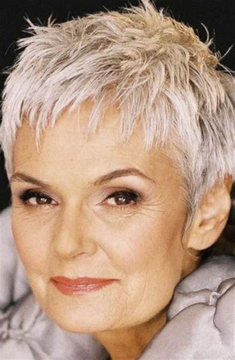 older women's short haircut styles|choppy hairstyles for older women.